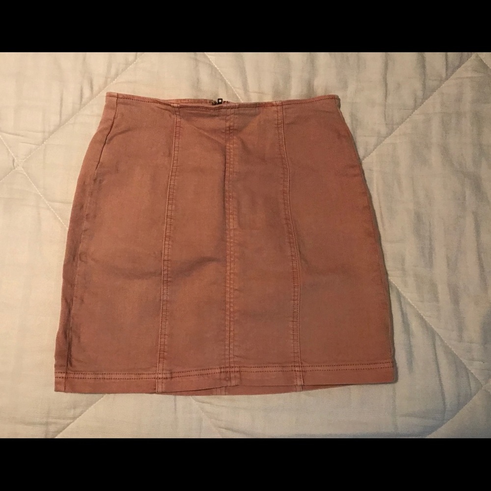 Dusty Rose/Pink High Waist Skirt